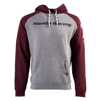 Factory Effex® - Lifestyle Honda Racing Men's Hoodie (X-Large, Gray/Burgundy)