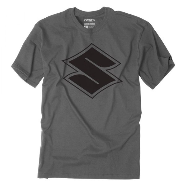 Factory Effex® - Lifestyle Suzuki Shadow Men's T-Shirt (Medium, Charcoal)