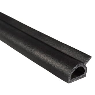 Fairchild® - Black EPDM Sponge Rubber D-Seal