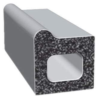 Fairchild® - Black EPDM Sponge Rubber D-Seal