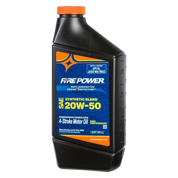 Fire Power® - SAE 20W-50 Semi-Synthetic 4T Engine Oil, 1 Quart