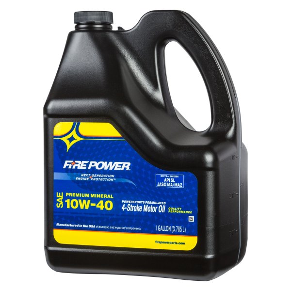 Fire Power® - SAE 10W-40 Mineral 4T Engine Oil, 1 Gallon