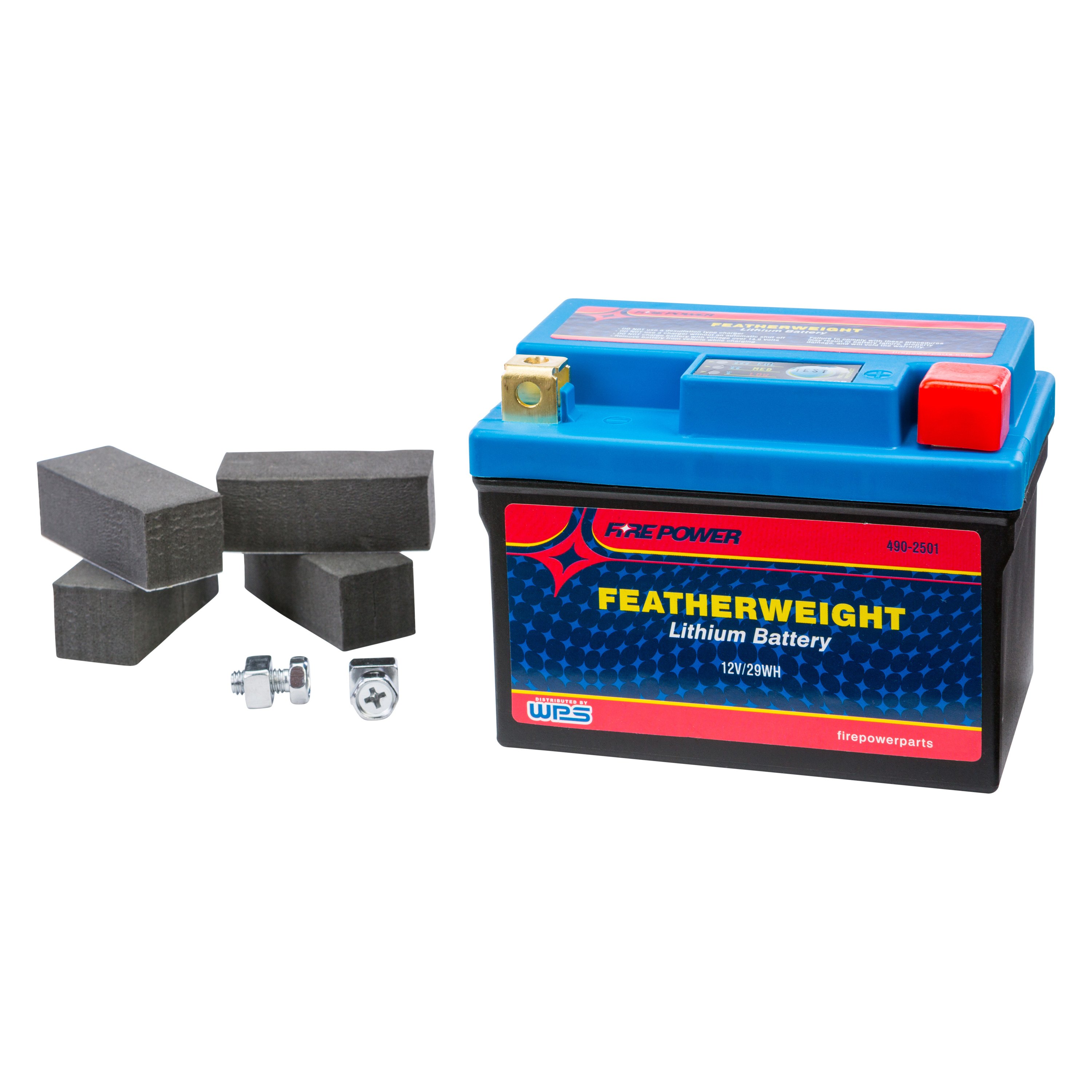 FeatherWeight Lithium Battery Fire Power HJTZ5S-FP-IL Motorcycle Applications