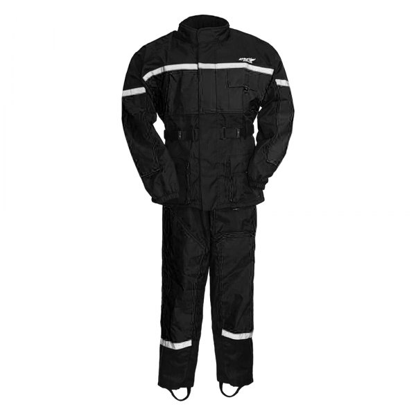 First Manufacturing® - Ripstop Breathable Men's Rain Suit (6X-Large, Black)