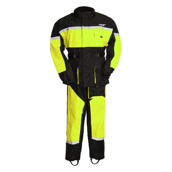 First Manufacturing® - Ripstop Breathable Men's Rain Suit (6X-Large, Hi-Viz)