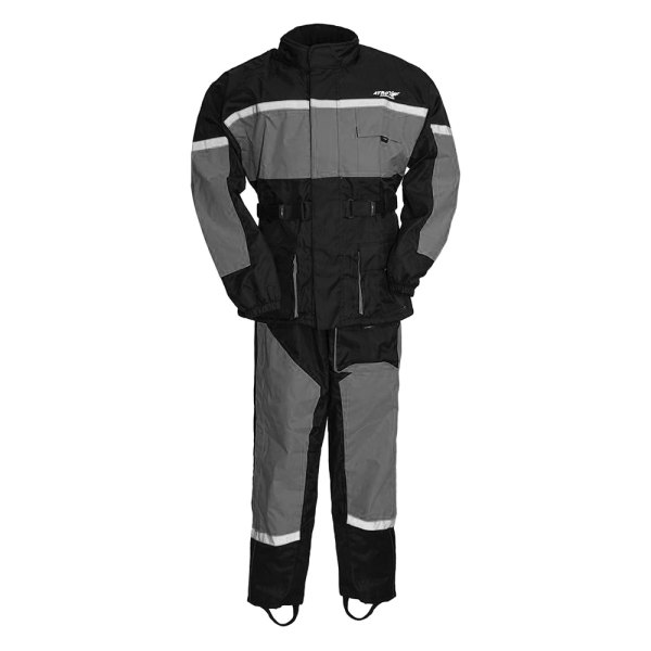First Manufacturing® - Rip-Stop Brea Men's Rain Suit (Medium, Gray)