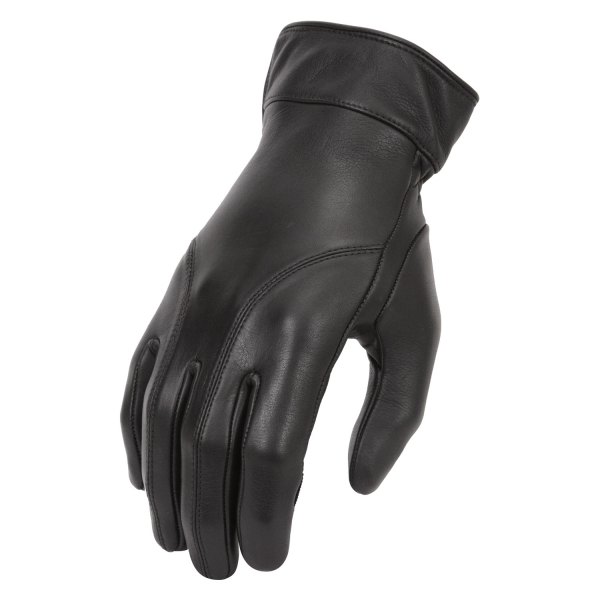 First Manufacturing® - Gauntlet with Gel Padding Women's Leather Gloves (Large, Black)