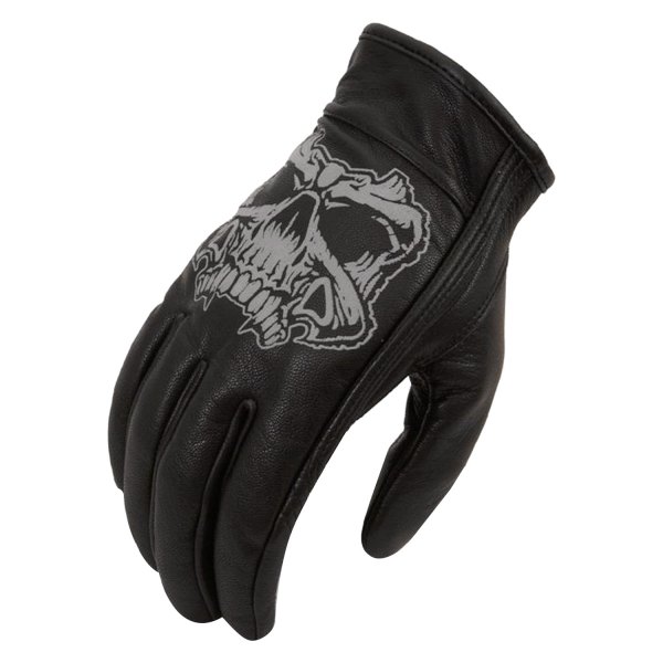 First Manufacturing® - with Reflective Skull Men's Gloves (2X-Large, Black)