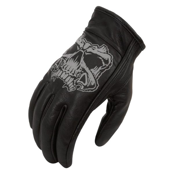 First Manufacturing® - with Reflective Skull Men's Gloves (3X-Large, Black)