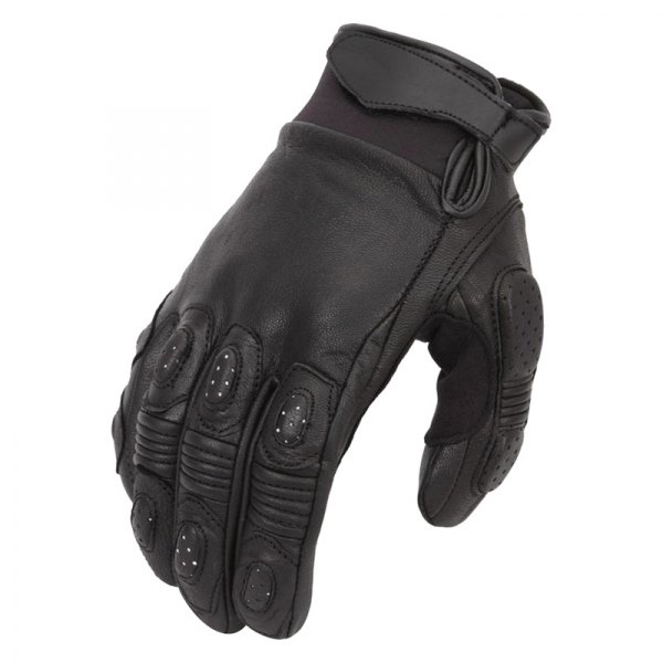 First Manufacturing® - Racer Style Crusing Gloves (Large, Black)