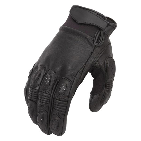 First Manufacturing® - Racer Style Crusing Gloves (Medium, Black)