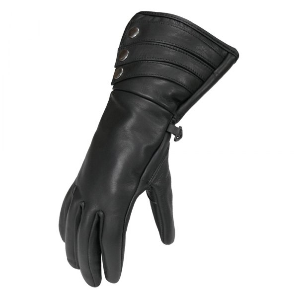 First Manufacturing® - Three Stripe In Cow Analine Women's Gloves (Medium, Black)