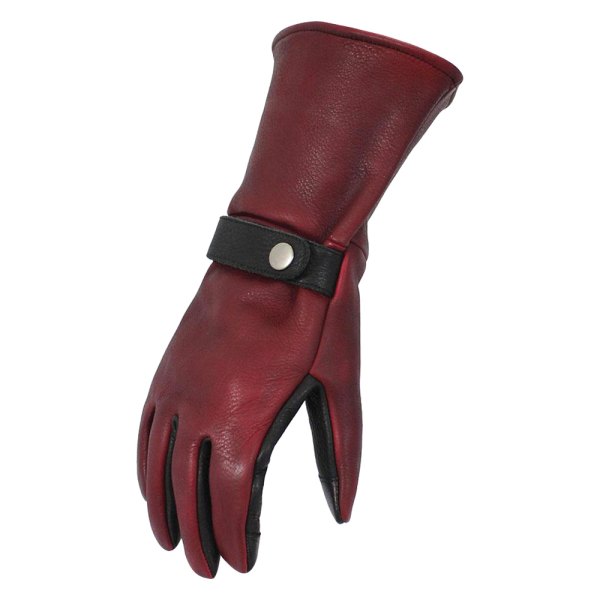 First Manufacturing® - Gauntlet Men's Gloves (Medium, Black/Oxblood)