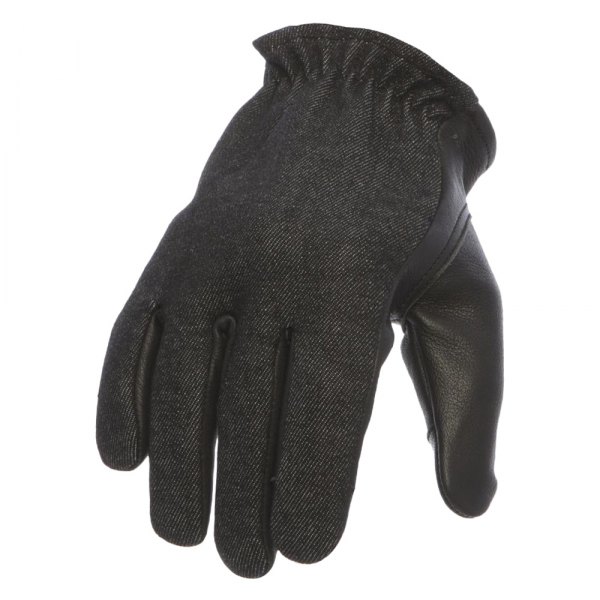 First Manufacturing® - 2-Toned Roper Men's Gloves (X-Small, Black/Denim)