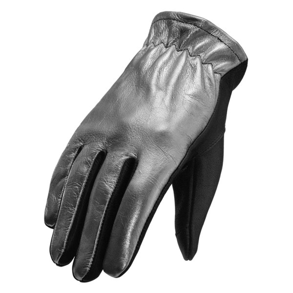 First Manufacturing® - Roper Women's Gloves (Medium, Silver/Black)