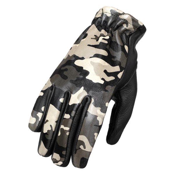First Manufacturing® - 2-Toned Roper Women's Gloves (X-Small, Black/Camo)