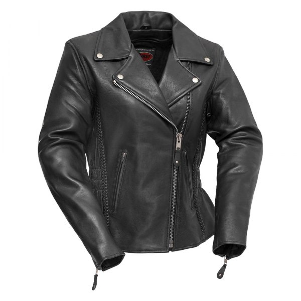 First Manufacturing® - Allure Women's Leather Jacket (Medium, Black)