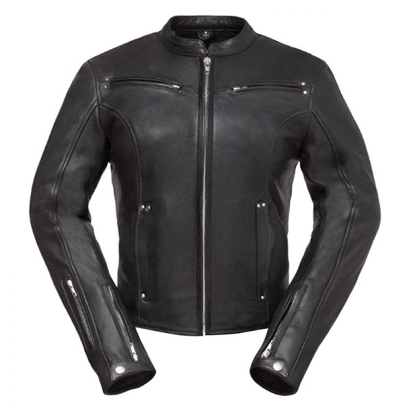 First Manufacturing® - Speed Queen Women's Leather Jacket (Medium, Black)