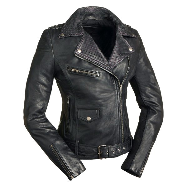 First Manufacturing® - Iris Women's Leather Jacket (Small, Black)