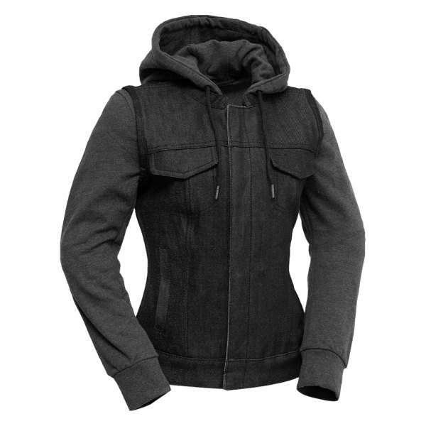 First Manufacturing® - Essex Women's Jacket (Medium, Black/Gray)