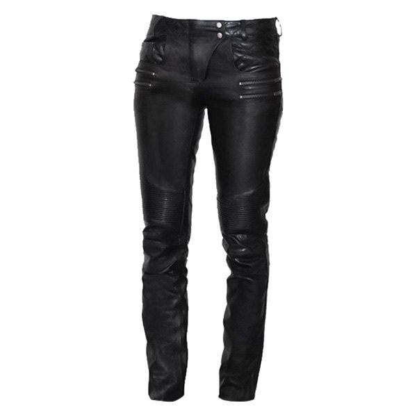 First Manufacturing® - Vixen Women's Leather Pants (0, Black)