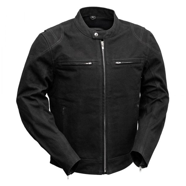 First Manufacturing® - Qualifier Men's Textile Jacket (Small, Black)