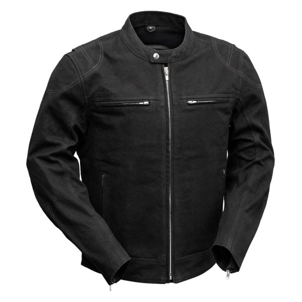 First Manufacturing® - Qualifier Men's Textile Jacket (X-Large, Black)
