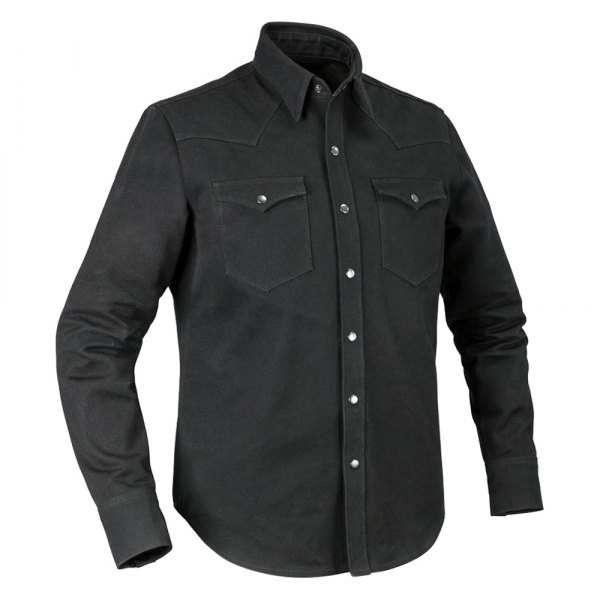 First Manufacturing® - Forsythe Men's Shirt (Large, Black)