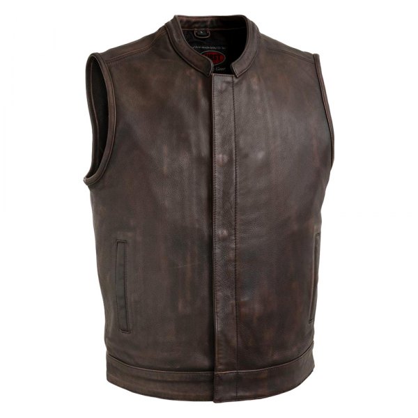 First Manufacturing® - Clean Front Men's Vest (Small, Copper)