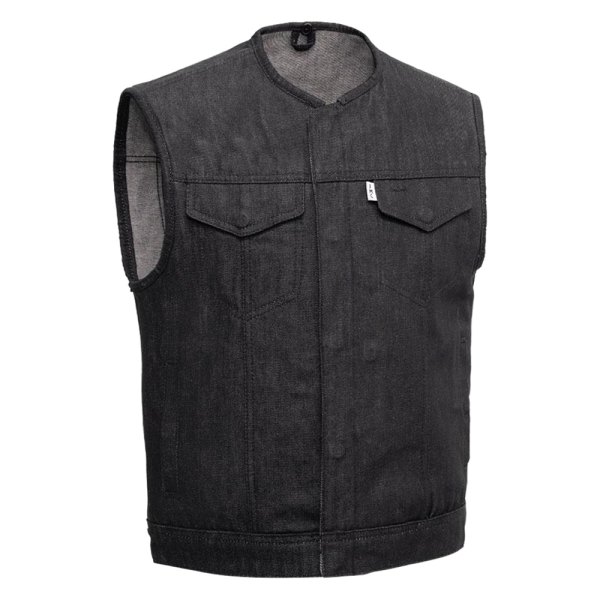 First Manufacturing® - Murdock Men's Denim Vest (Medium, Black)