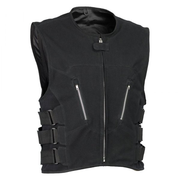 First Manufacturing® - Commando Men's Textile Vest (Large, Black)