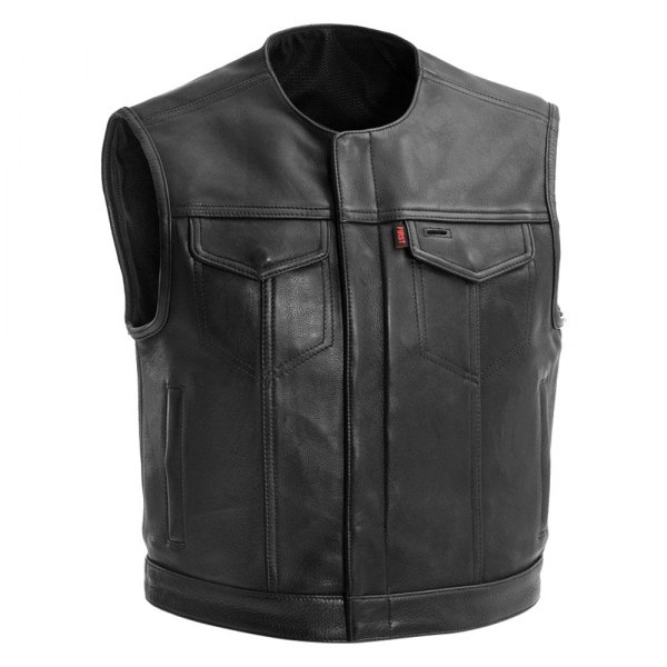 First Manufacturing® - Lowside Leather Vest (2X-Large, Black)