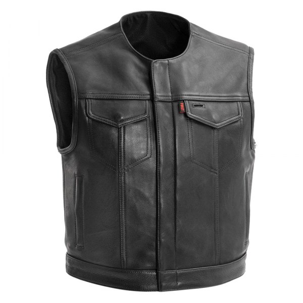 First Manufacturing® - Lowside Leather Vest (Medium, Black)