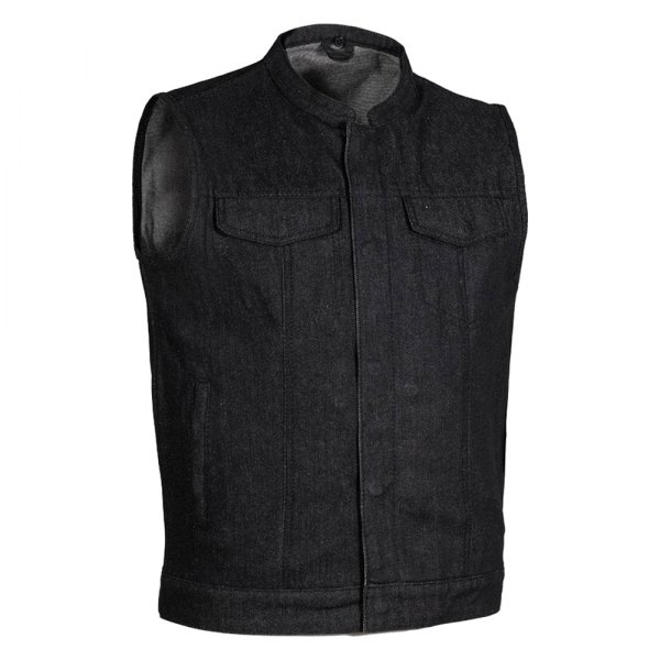 First Manufacturing® - Kershaw Men's Denim Vest (Large, Black)