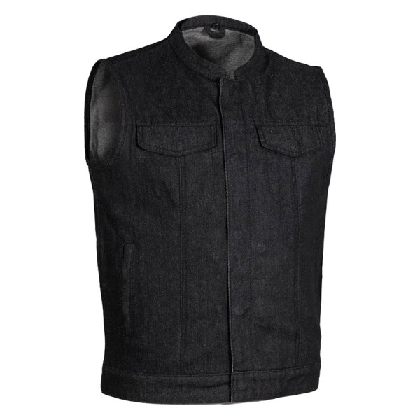 First Manufacturing® - Kershaw Men's Denim Vest (Medium, Black)
