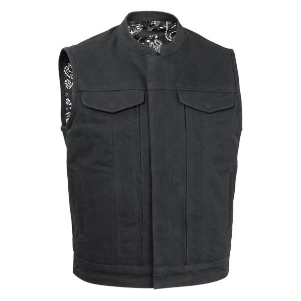 First Manufacturing® - Highland V2 Men's Textile Vest (2X-Large, Black)