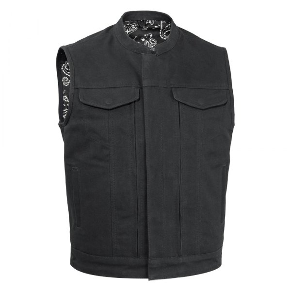 First Manufacturing® - Highland V2 Men's Textile Vest (6X-Large, Black)