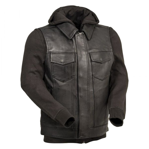 First Manufacturing® - Kent Men's Leather Jacket (Medium, Black)