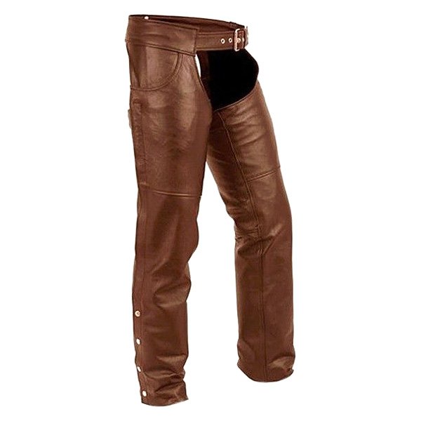 First Manufacturing® - Stampede Men's Chaps (Large, Brown)