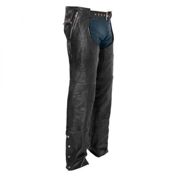 First Manufacturing® - Patriot Men's Chaps with Gator Skin Snapout Liner (3X-Small, Black)