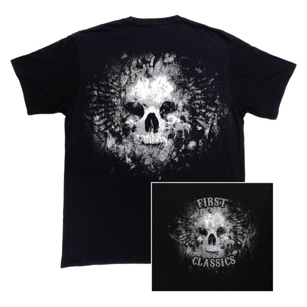 First Manufacturing® - Skull Men's T-Shirt (2X-Large, Black)