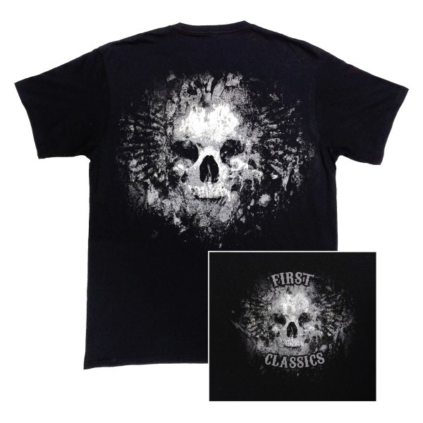 First Manufacturing® - Skull Men's T-Shirt (Small, Black)