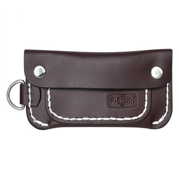 First Manufacturing® - Half Trucker Brown Leather Wallet