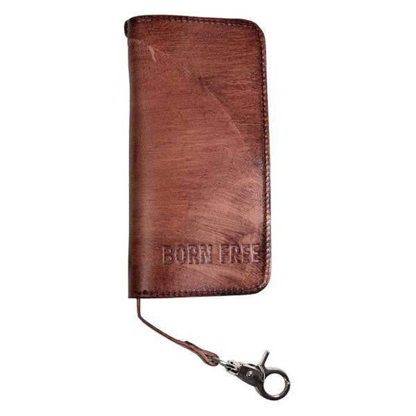 First Manufacturing® - Full Tracker Brown Leather Wallet