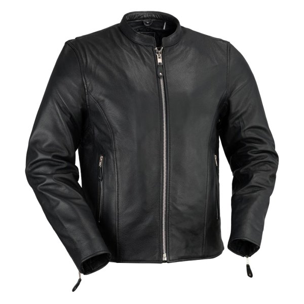 First Manufacturing® - Ace Men's Leather Jacket (Small, Black)