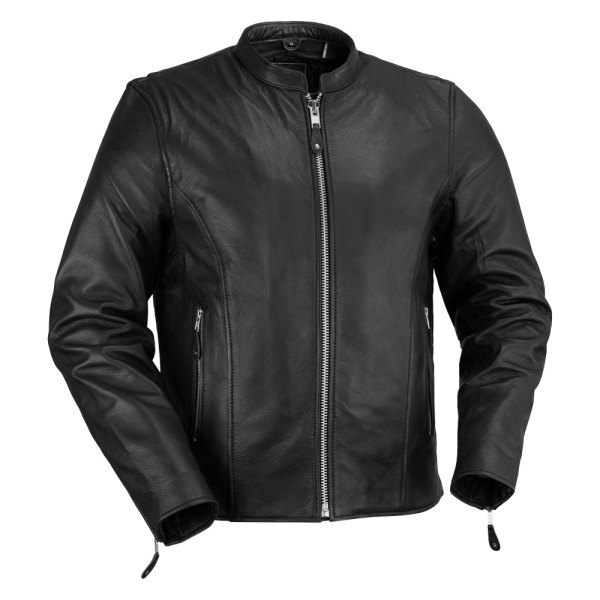 First Manufacturing® - Ace Men's Leather Jacket (X-Small, Black)