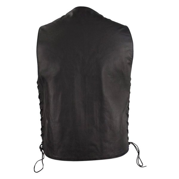 First Manufacturing® - Gun Slinger Men's Leather Vest (Medium, Black)