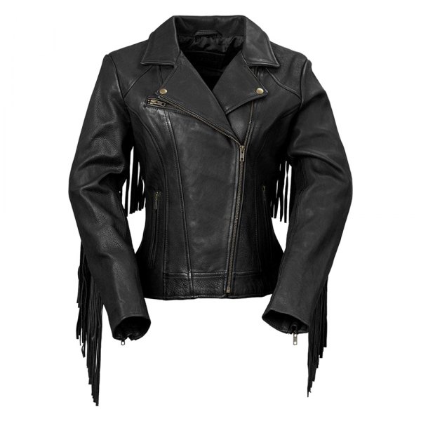 First Manufacturing® - Fringe Ladies Jacket (Large, Black)