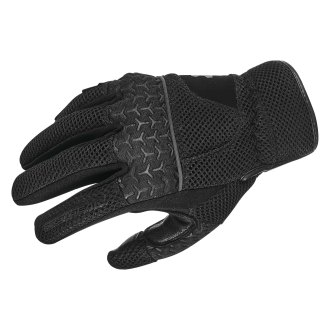 Women's Fingerless Leather Motorcycle Gloves With Studs Design - SKU  8296-00-UN