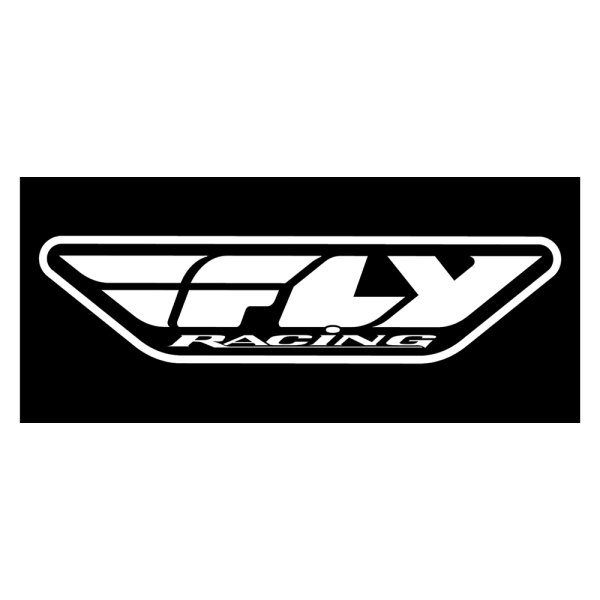Fly Racing® - "Fly Racing" Black Corporate Die-Cut Sticker